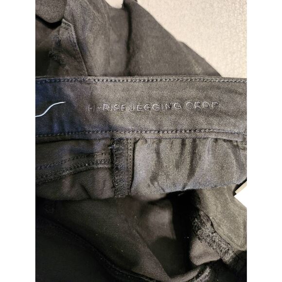 American Eagle Size 2 Regular Next Level Stretch Hi Rise Jegging Crop Black - Picture 4 of 5